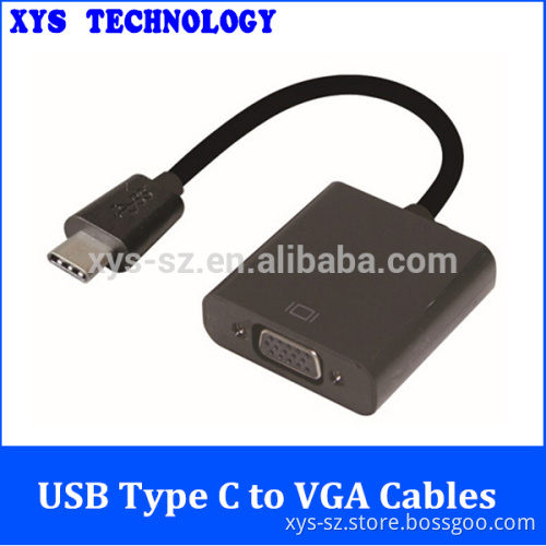 Factory Sale USB Type C to VGA Cables USB3.1 type C Cables USB3.1 Type C Adaptor for MAC Book